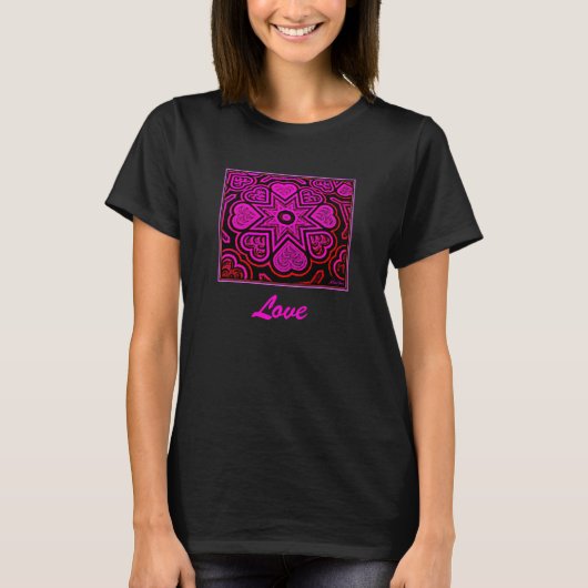 T-shirt pour dames 'Amour' (Devant)