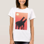 T-shirt pour dames avec design Giraffe (Devant)