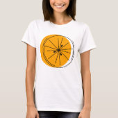 T-shirt pour dames Citrus Orange (Devant)