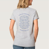 T-Shirt pour dames V Cou (Dos)