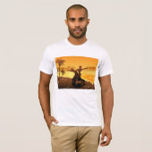 T-Shirt Pour Deux Personnes Dansant Sur La Plage (Devant entier)
