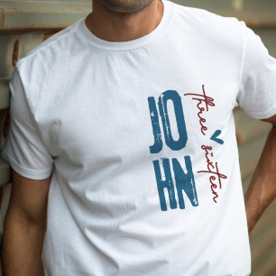 T-shirt Pour Dieu tant aimé le monde John 3:16 Écriture
