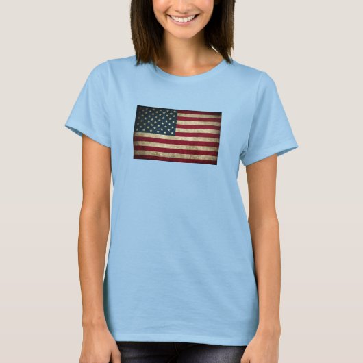 T-shirt pour drapeau américain (Devant)