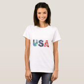 T-shirt pour drapeau américain (Devant entier)