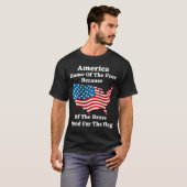 T-shirt pour drapeau américain (Devant entier)