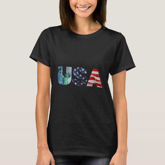 T-shirt pour drapeau américain (Devant)