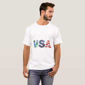 T-shirt pour drapeau américain (Devant entier)