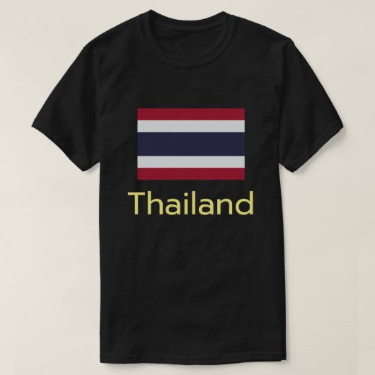 T-shirt pour drapeau de la Thaïlande de base (Design devant)