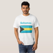 T-shirt pour drapeau des Bahamas (Devant entier)