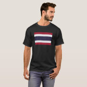 T-shirt pour drapeau thaïlandais de base (Devant entier)