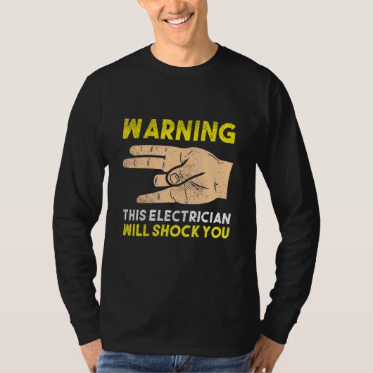 T-shirt Pour Electriciens Cable Ampere Electrique (Devant)