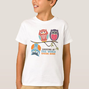 T-shirt pour enfant de mignonne Owl en caricature