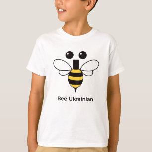 T-shirt pour enfants abeille ukrainienne mignonne