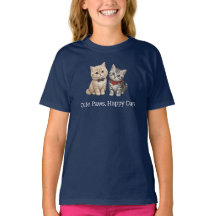 T-shirt pour enfants amateur de chats mignons