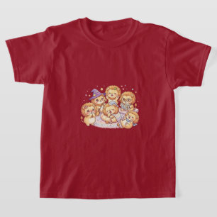 T-shirt pour enfants avec amis chiots mignons