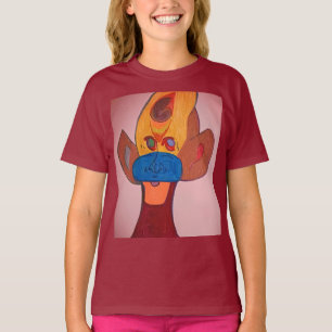 T-shirt pour enfants avec art animal futuriste