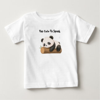 T-shirt pour enfants avec bébé panda endormi sur u