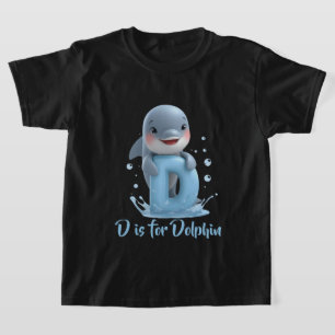 T-shirt pour enfants avec dauphin mignon D est p
