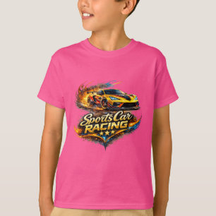 T-shirt pour enfants avec graphique de course de v