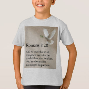 T-Shirt pour enfants avec le verset biblique Romai