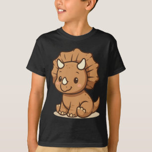T-shirt pour enfants avec un joli Triceratops de d