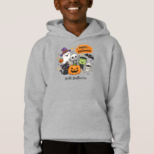 T-shirt pour enfants avec un squelette de dessin a