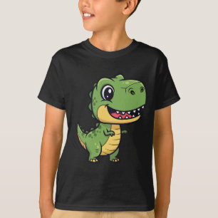 T-shirt pour enfants avec un T-Rex de dessin animé