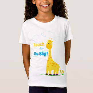 T-shirt pour enfants avec une girafe mignonne