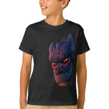T-shirt pour enfants avec visage de dragon de fant