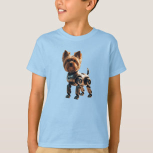 T-shirt pour enfants avec Yorkie Robot Mignon