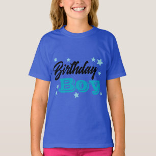 T-shirt pour enfants bleu vif – Amusant, confortab