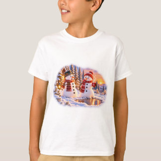 T-shirt pour enfants Bonhommes de neige qui fonden