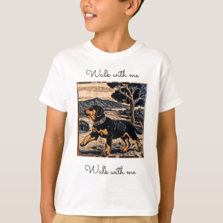 T-shirt pour enfants Chien Coloré - Tee-shirt grap