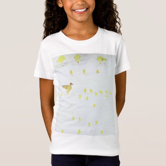T-shirt pour enfants, conception de poussins pour (Devant)