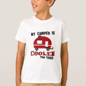 T-shirt pour enfants de camping amusant (Devant)