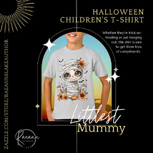 T-shirt pour enfants de Halloween avec petite momi