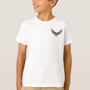 T-shirt pour enfants de la ligne de croix d'aigle
