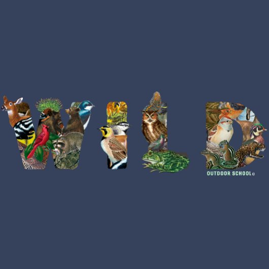 T-shirt pour enfants de l'école extérieure (Marine