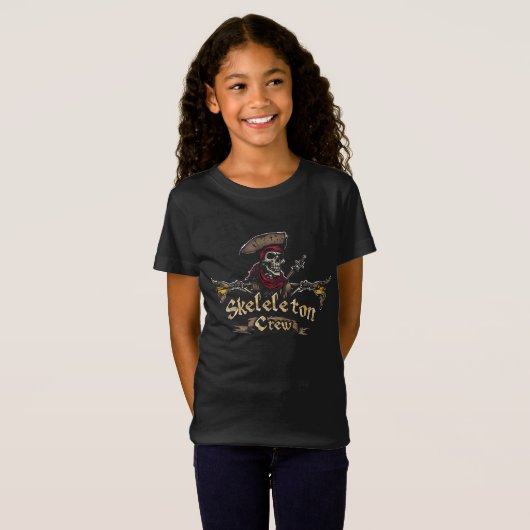 T-shirt pour enfants de l'équipe de squelette pers (Devant entier)