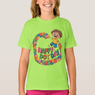 T-shirt pour enfants de maternelle Happy Dot Day 1