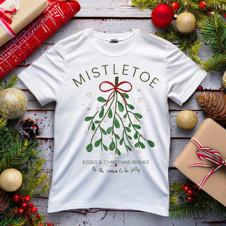 T-Shirt pour enfants de Noël au gui, vacances mign