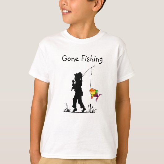 T-shirt pour enfants de pêche (Devant)