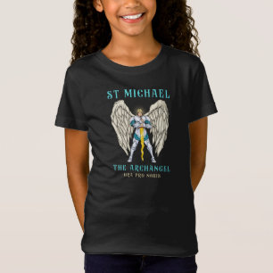T-shirt pour enfants de prière catholique Saint Mi