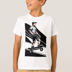 T-Shirt pour enfants de skateboard