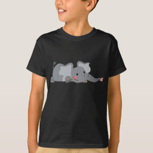 T-shirt pour enfants éléphant furtif de dessin ani