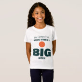 T-shirt pour enfants Good Vibes et Big Bites (Devant entier)
