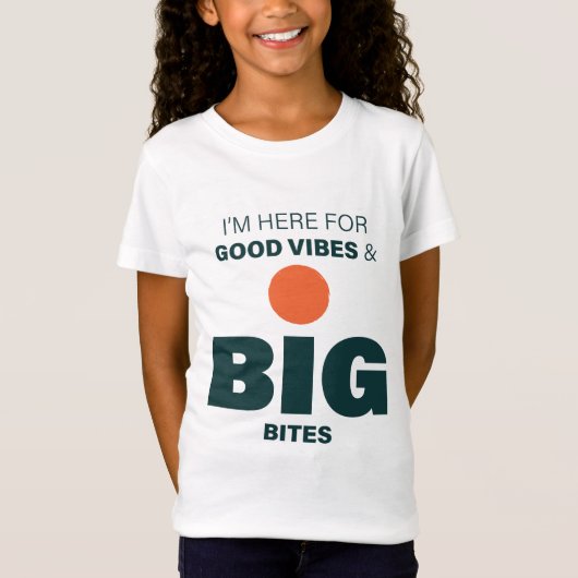 T-shirt pour enfants Good Vibes et Big Bites (Devant)