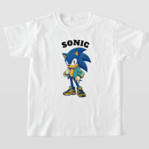 T-shirt pour enfants Hérisson Bleu Rapide 🌀💙✨