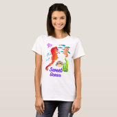 T-shirt pour enfants, hippopotame mignon dans l'Oc (Devant entier)