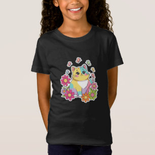 T-shirt pour enfants Jardin de chats mignons et de